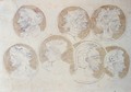 Studies Of Antique Medallions - Eugene Delacroix