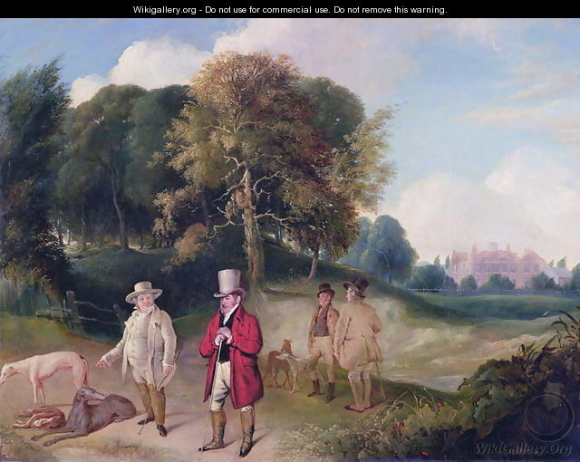 J. M. W. Turner (1775-1851) and Walter Ramsden Fawkes (1769-1825) at Farnley Hall, c.1820-24 - John Robert Wildman
