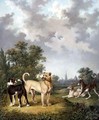 Dogs in a Landscape, c.1820 - Charles Towne
