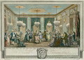 The Evening Dress Ball at the House of Monsieur Villemorien Fila, engraved by L. Provost - Augustin de Saint-Aubin