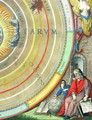 An Astronomer, detail from a map of the planets, from 'A Celestial Atlas, or The Harmony of the Universe' - Andreas Cellarius