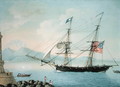 Brig Attatant of Boston coming out of Naples c.1800 - Michele Felice Corne
