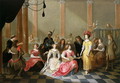 An Elegant Company at Music Before a Banquet - Hieronymus Janssens
