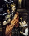 St Louis, King of France, with a Page - El Greco (Domenikos Theotokopoulos)
