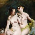 Two Female Nudes - William Etty