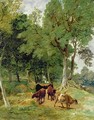 Cattle on a Devonshire Lane - T.S. and Lee, F.R. Cooper