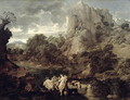 Landscape with Hercules and Cacus, c.1656 - Nicolas Poussin