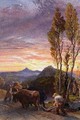 Oxen Ploughing at Sunset - Samuel Palmer