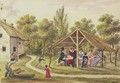 Afternoon tea at a tavern from the journal of Carl Baumann written 1813-25, 1822 - Franz Paumgarrten