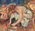 Woman Tying her shoes - Pierre Auguste Renoir