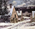 Village at winter - Gustave Courbet