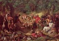 Robin Hood and his Merry Men Entertaining Richard the Lionheart in Sherwood Forest - Daniel Maclise