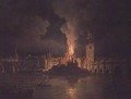 The Waterworks at London Bridge on Fire 1779 - William Marlow