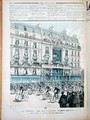 The start of the Paris Brest bicycle race in front of the offices of Le Petit Journal - Fortune Louis Meaulle