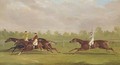 The Doncaster Gold Cup of 1835 with Lord Westminster's colt Touchstone, with William Scott up, Mr. Richardson's colt Hornsea - John Frederick Herring Snr