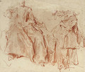 A seated woman - Jean-Baptiste Joseph Pater