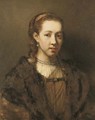 Portrait of a lady, traditionally said to be Hendrickje Stoffels - (after) Harmenszoon Van Rijn Rembrandt