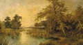 A tranquil river landscape - Octavius Thomas Clark