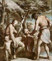 Adam And Eve With Cain And Abel - Giovanni David