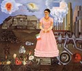 Self Portrait On The Borderline Between Mexico And The United States 1932 - Frida Kahlo