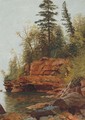 A Rocky Cove - Albert Bierstadt