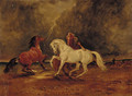 Duncan's Horses, a scene from Macbeth - Claude L. Ferneley