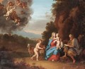 Holy Family In A Landscape With Putti - Daniel Vertangen