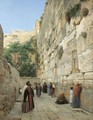 The Wailing Wall, Jerusalem 2 - Gustave Bauernfeind