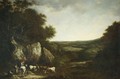Drovers In A Landscape - Benjamin Barker Of Bath