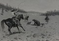 The Bear At Bay (Roping A Grizzly) - Frederic Remington