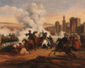 Scenes de combat entre Grecs et Turcs, lors de la Guerre d'Independance (2) - Charles Bellier