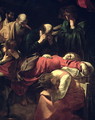 The Death of the Virgin, 1605-06 (detail) - Caravaggio