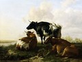 Cattle in a River Landscape - Thomas Sidney Cooper
