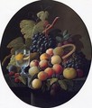 Still Life with Fruit and Wine Glass I - Severin Roesen