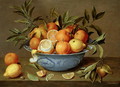 Still Life with Oranges and Lemons in a Wan Li Porcelain Dish - Jacob van Hulsdonck