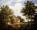 Dutch Farm Scene - Carel Lodewijk Hansen