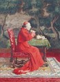 Cardinal Taking Tea - Leo Hermann