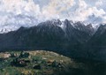 Panoramic View of the Alps, Les Dents du Midi - Gustave Courbet