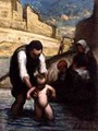 The First Swim - Honoré Daumier