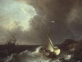 Galleon in Stormy Seas - Jan Claes Rietschoof