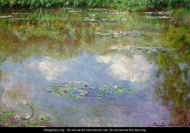 Water Lilies: Clouds - Claude Oscar Monet
