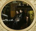 Alphonse Daudet 1840-97 and his Wife in their Study 1883 - Louis Montegut