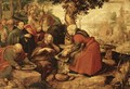 Christ and the Woman of Samaria - Leiden School