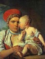 Wet Nurse With A Child 1830 - Aleksei Gavrilovich Venetsianov