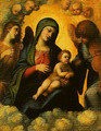 Madonna and Child in Glory with Angels - Correggio (Antonio Allegri)