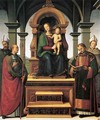 Virgin and Child Enthroned with Saints - Pietro Vannucci Perugino