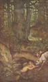 Mermaids, a deer watering - Moritz Ludwig von Schwind