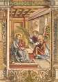 The Annunciation (Hollstein 6) - Lucas The Elder Cranach