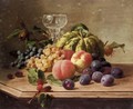 Still Life With Fruit And Pumpkin - Continental School