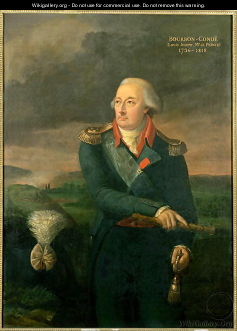 Louis-Joseph de Bourbon 1736-1818 8th Prince of Conde, 1802 - Sophie de Tott - 0 ...